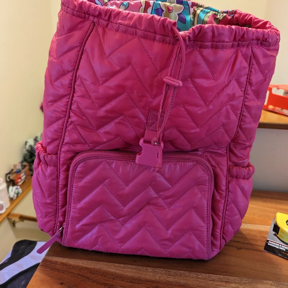 Vera Bradley Pink Backpack - Picture 5 of 6